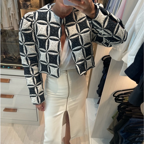 Sea New York Jackets & Blazers - SEA
Catalina Calico Printed Cotton Plaid Print Cropped Jacket